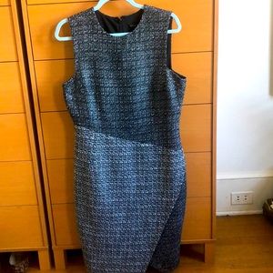 Banana Republic Asymmetrical Black and White Dress